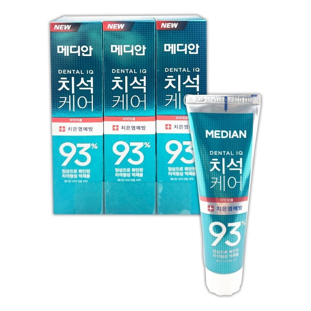 [오늘출발] 한푹 메디안 치석 잇몸 치약 120g 3P - O