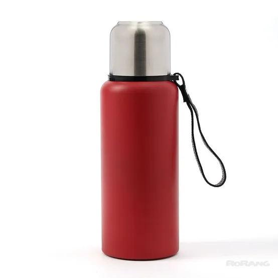 듀얼 보온병 600ML 레드 분유 등산 거름망