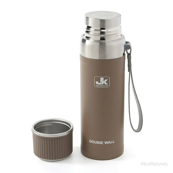 이중스텐 보온병 750ML 브라운 물통 보냉 차박