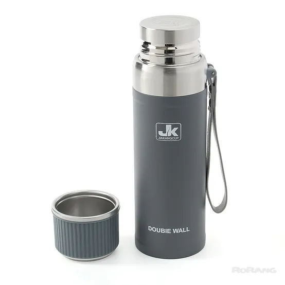 이중스텐 보온병 750ML 그레이 스포츠 거름망 스테인레스