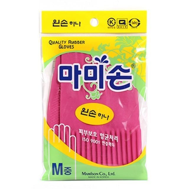 [오늘출발] 한푹 마미손 고무장갑 왼손 하나 M(중)x10켤레