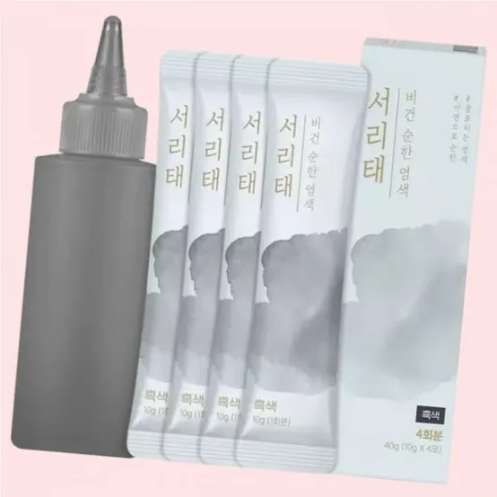 모노카라 새치염색약 원터치 스피드 셀프염색 염모제 짙은갈색 30g 5개입 4610296