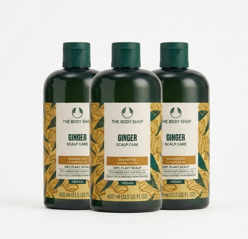 더바디샵 진저 스캘프 샴푸 400ml x 3개