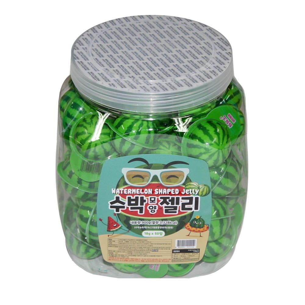 수박 모양 젤리 900g