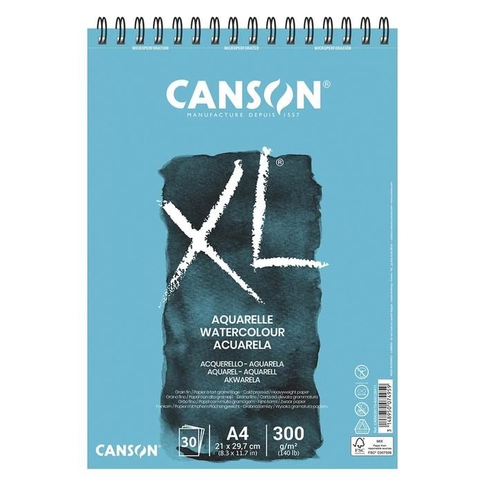 캔손 XL 워터칼라 수채화 스케치북 300g A5사이즈