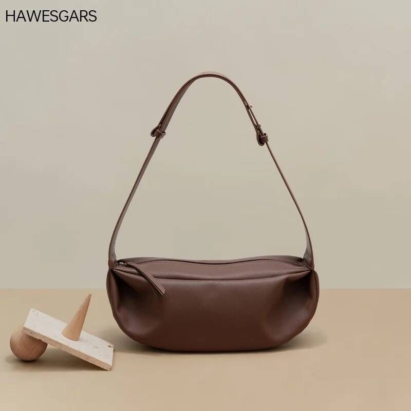 [해외] 메신저백 남자 남성 미니 크로스백 HAWESGARS 여성용 가죽 원숄더 메신저 만두 가방 니치 레트로 신상