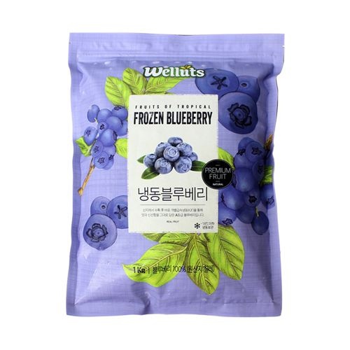 웰루츠 칠레산 A등급_냉동 블루베리 1kg2ea