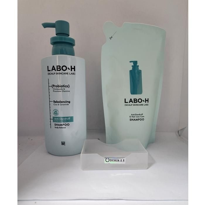 [라보에이치] 라보에이치 비듬 댄드러프클리닉 샴푸 탈 모 증 상완 화 대용량 본품 400ml+리필400ml