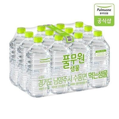 [하프클럽]풀무원샘물 무라벨 생수 1L X 12병