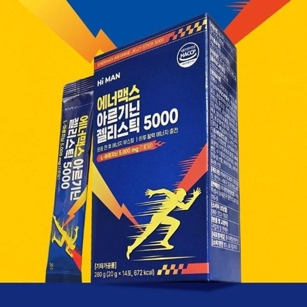 [(주)바이오360] 하이맨 에너맥스 아르기닌 젤리스틱5000 20g...
