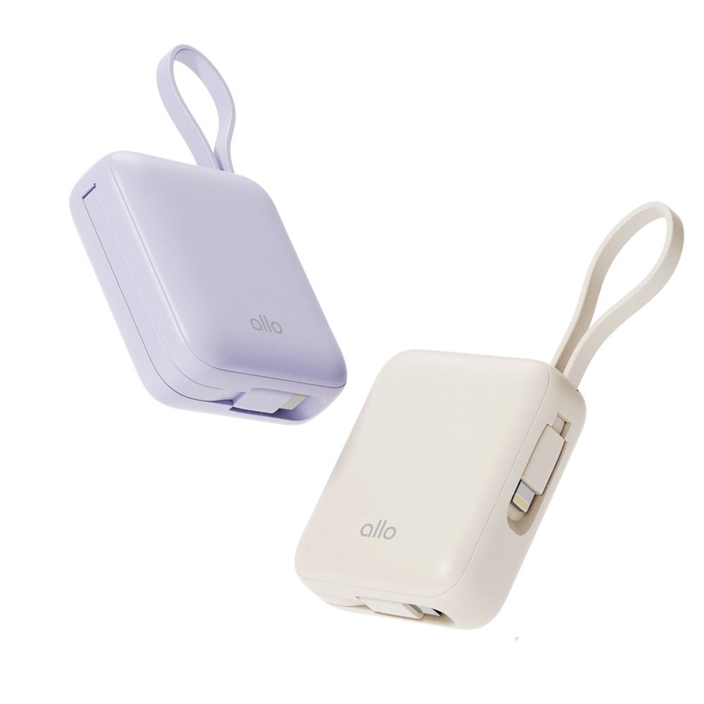 [한정특가] 알로코리아 포켓 미니 고속충전 일체형 보조배터리 10000mAh 1008PD (1008PD 크림 아이보리)