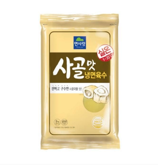 [오늘출발] 면사랑 사골맛 냉면육수 5kg 2봉  실온보관