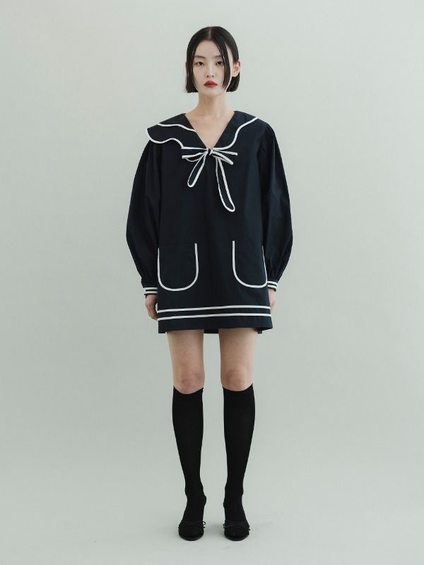 SADIE Mini Dress - Navy