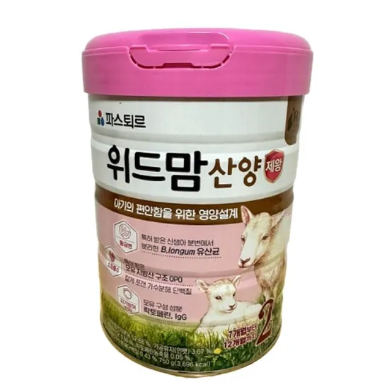 파스퇴르 위드맘 산양 제왕 분유 750g 2단계
