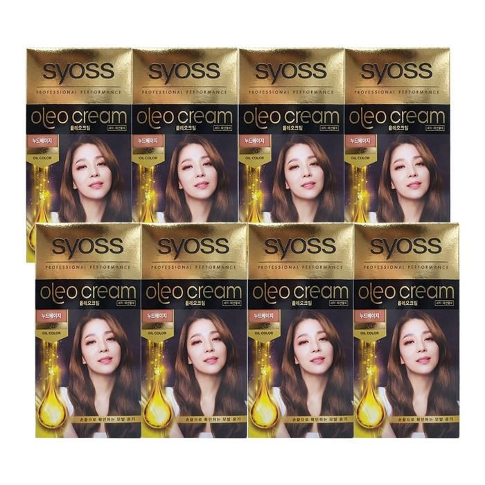 사이오스 올레오 골드라벨 새치커버 염색약 [누드베이지 - 2B] 8개 Ss