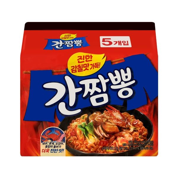 삼양 간짬뽕 (140gX5입) 봉지면 번들 비빔면 매운라면 해물라면