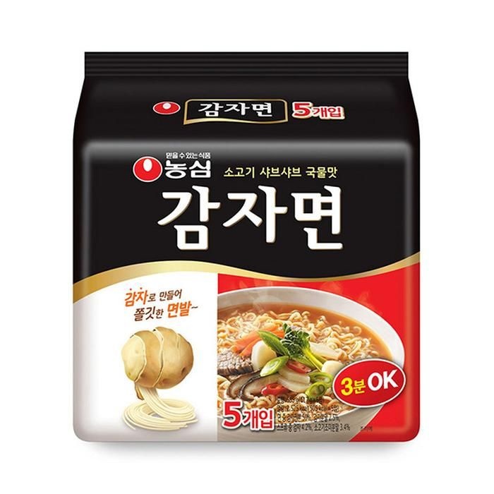 봉지라면 농심 감자면 117g 40개