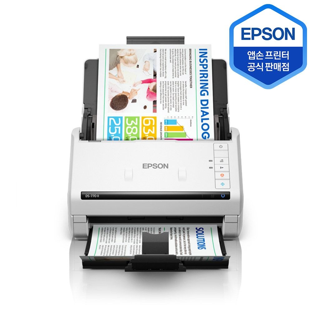 [오늘출발] 엡손 Epson 정품 DS-770II 엡손 컬러 문서 명함 신분증 양면 스캐너