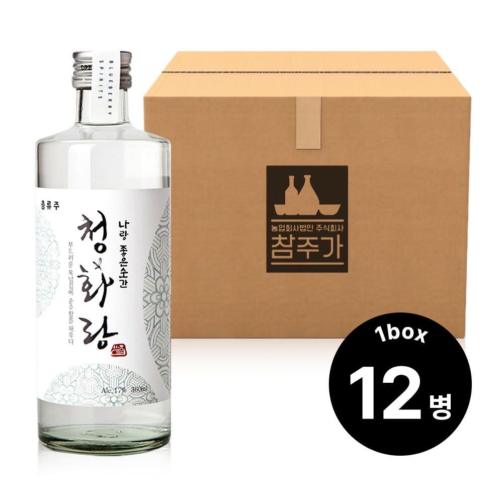 참주가 청화랑 17도 360ml 12병(1박스)
