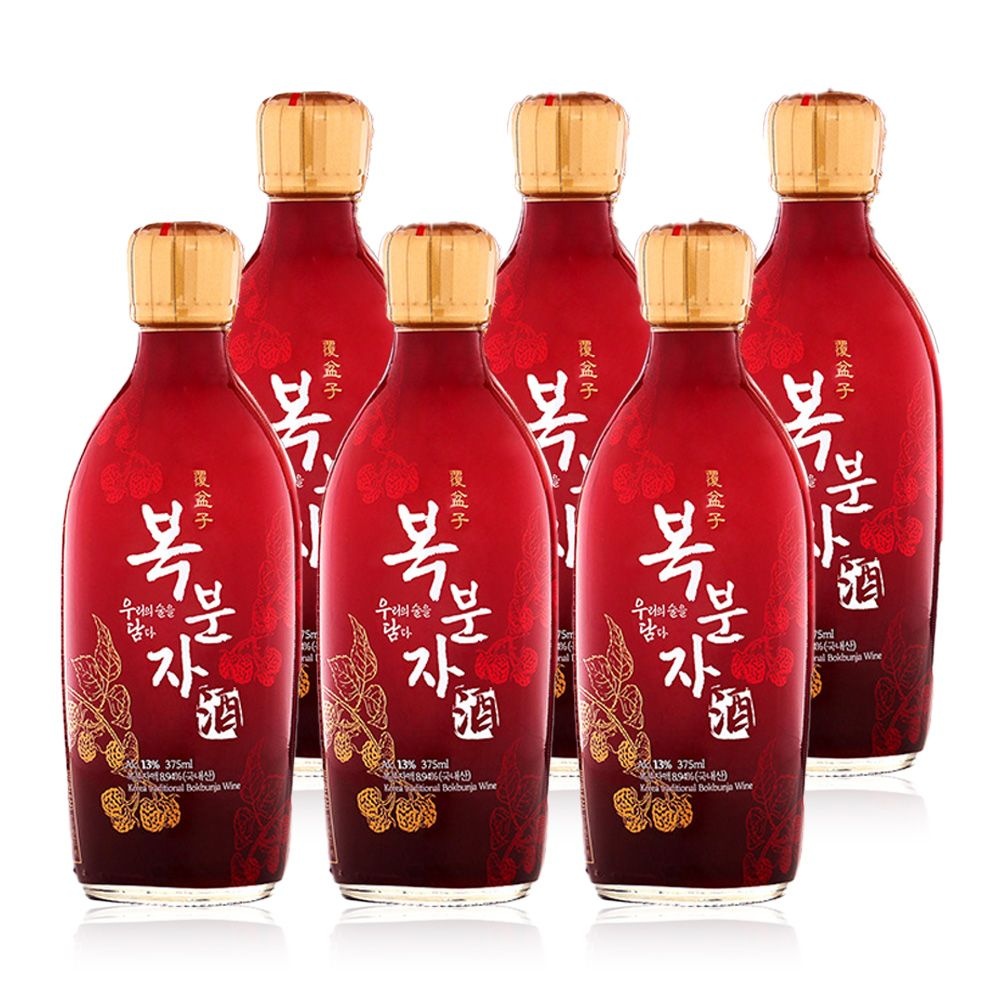 참주가 우담 복분자주 13도 375ml 6본입