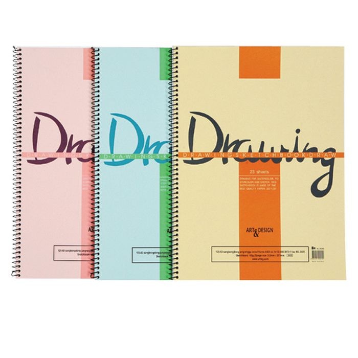 오피스디포 드로잉 스케치북 5절 10매 180g NO.D5206