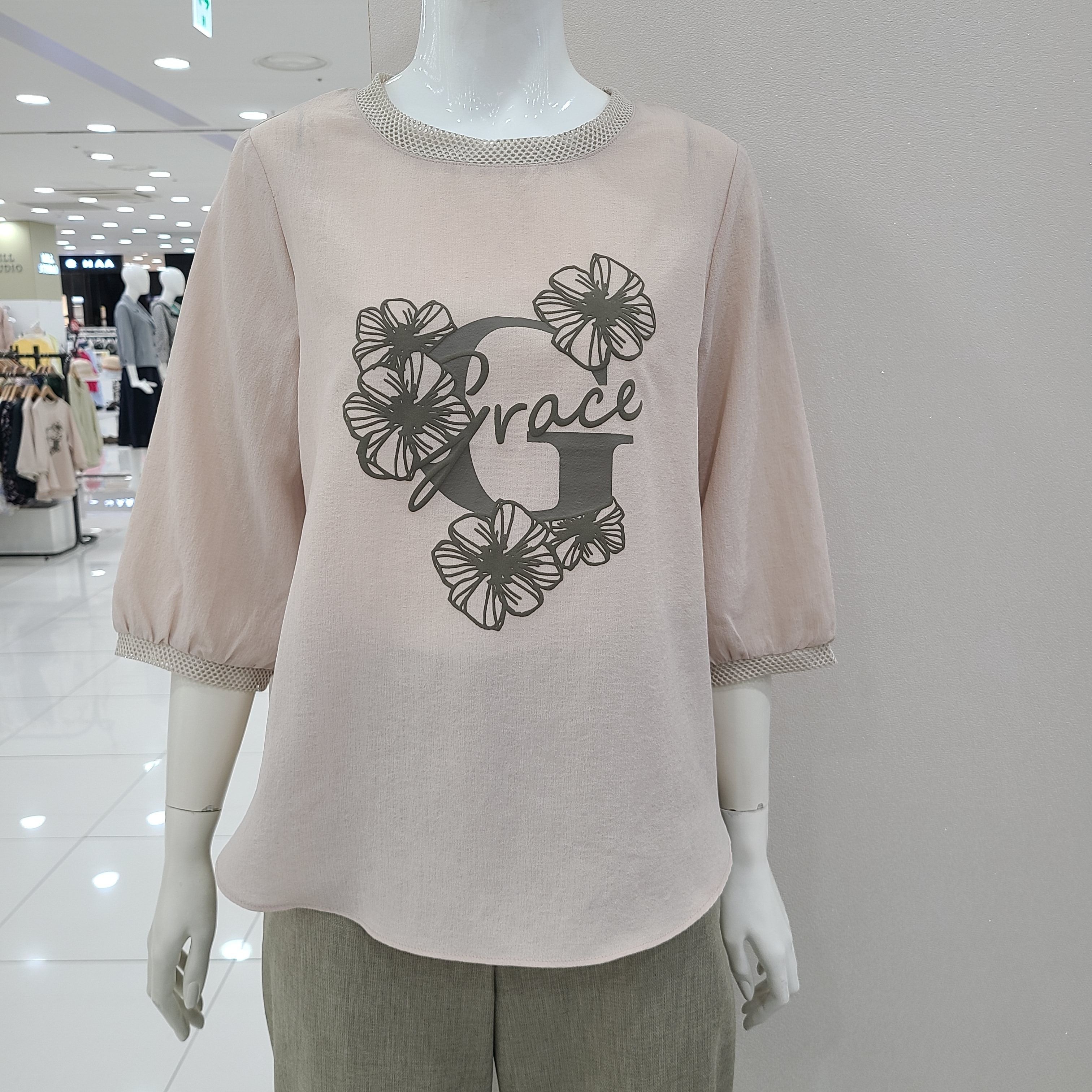 크레송 [모다아울렛][크레송]시원한꽃무늬라운드블라우스 ODCGRG53_US 울산점