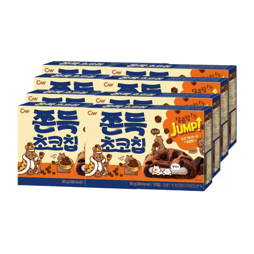 [오늘출발] 청우돈 청우식품  쫀득 초코칩 90g x 8개