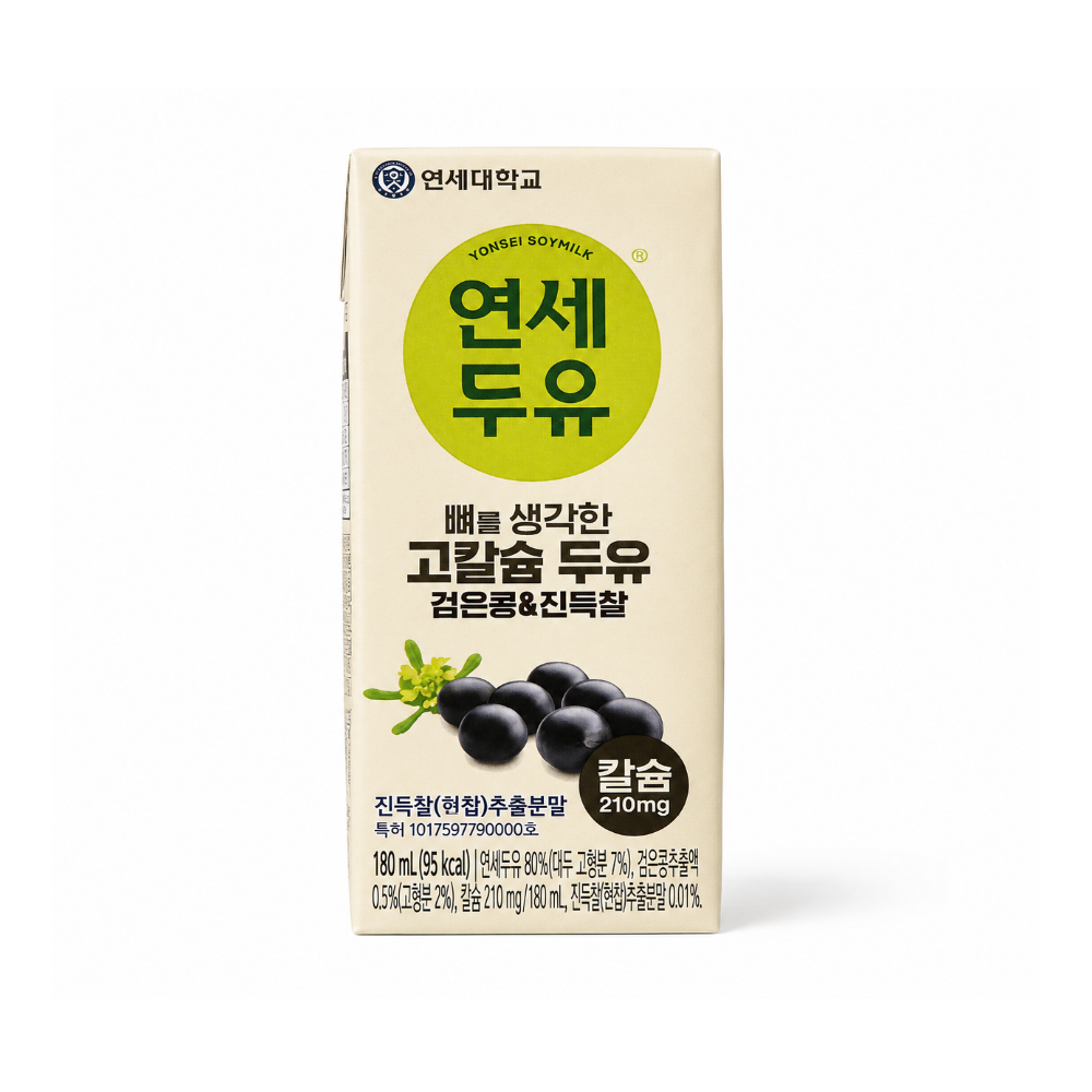 연세 뼈를 생각한 고칼슘 두유 검은콩 진득찰 180ml X 96개