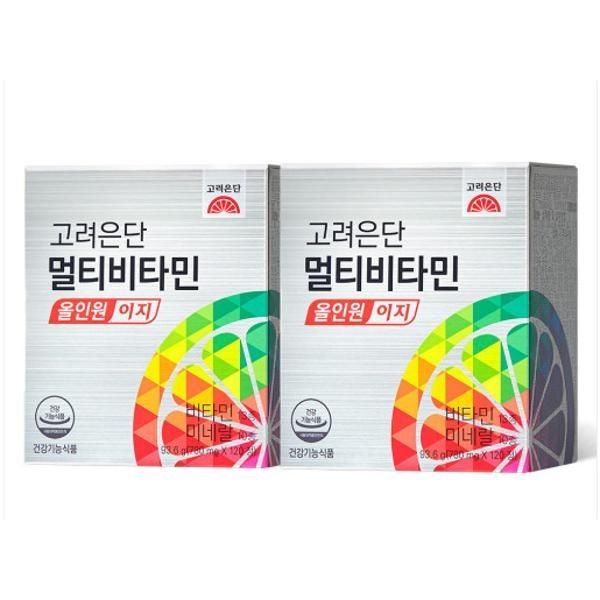 | 고려은단 | 멀티비타민 올인원 이지 종합비타민 120정 X 2개 (4개월분)