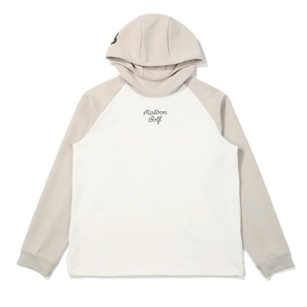 [패션플러스][말본골프]말본골프긴팔 LQS M4321PTL09OWT 컬러블럭 미드레이어 후드 OFF WHITE (MAN)