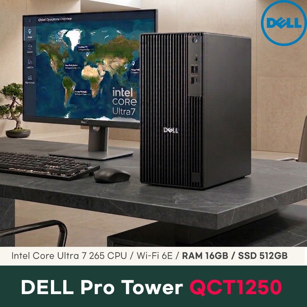 델 DELL Pro Tower QCT1250 Ultra7 265 데스크탑 16GB 512GB