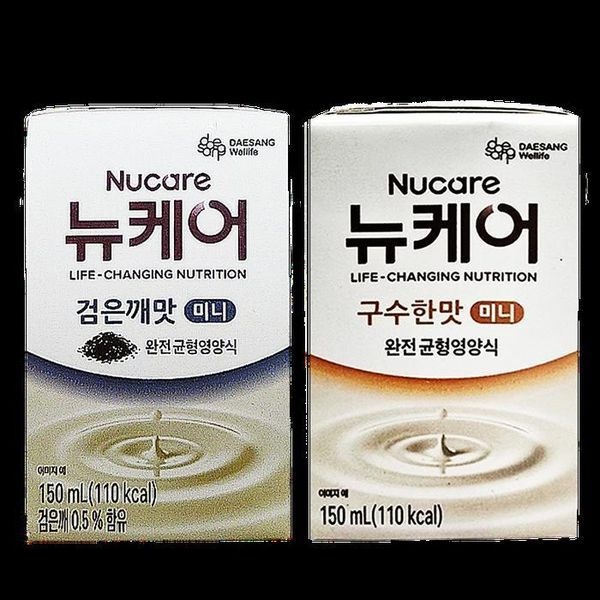 [하프클럽]뉴케어 미니 구수한맛 150ml(24입)+미니 고소한검은깨 150ml(24입)