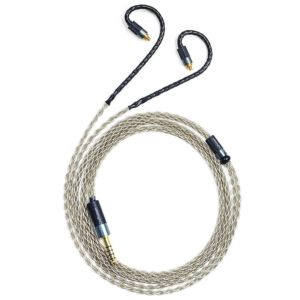 [해외] GUCraftsman 젠하이저 IE200 IE300 IE600 IE900용 6N 싱글 크리스탈 실버 2.5mm/3.5mm/4.4mm 업그레이드/호환교체 이어폰 케이블 4