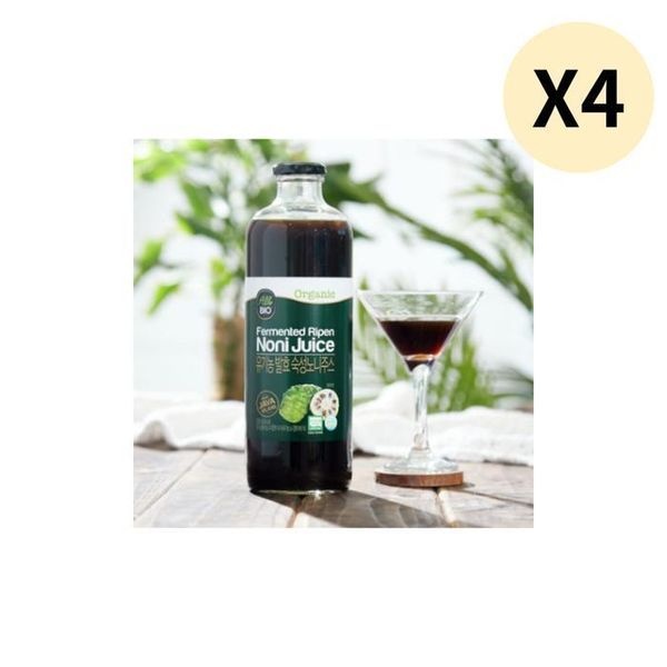 [하프클럽]올바이오 노니 주스 NFC 착즙 원액 음료 1000ml X 4