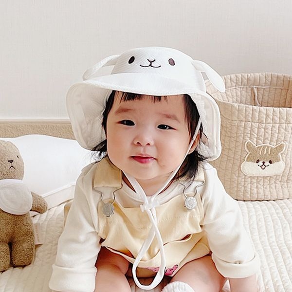 헬로미니미 아기 썬햇 강아지 아기모자