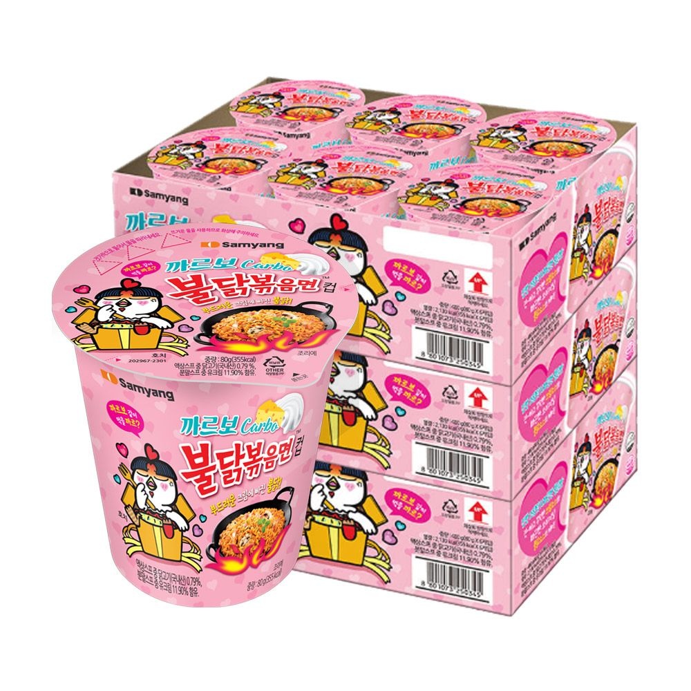 삼양 까르보 불닭볶음면 소컵 80g X 18개