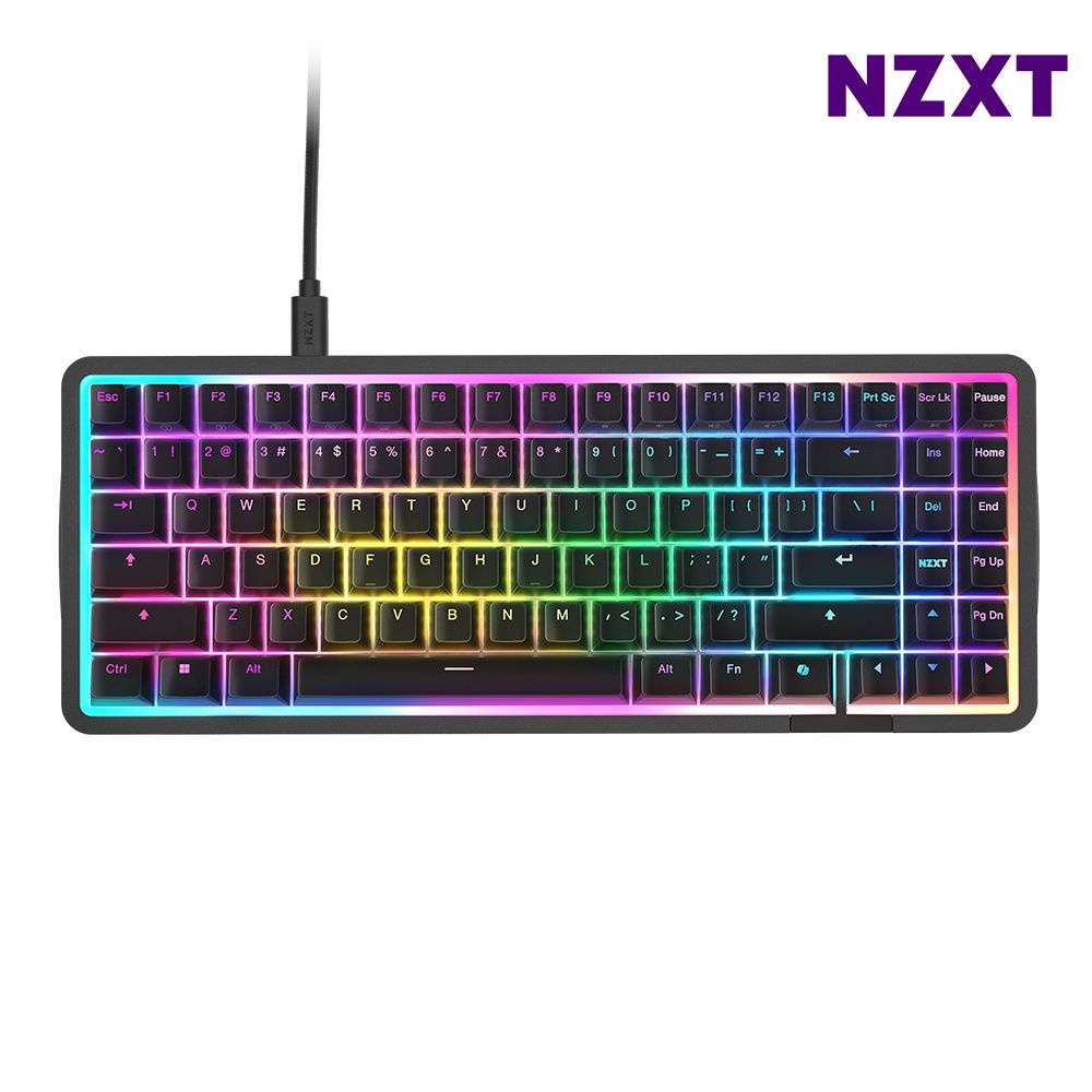 NZXT 컴팩트 텐키리스 유선 게이밍 키보드 TKL 업무용 블랙 1P