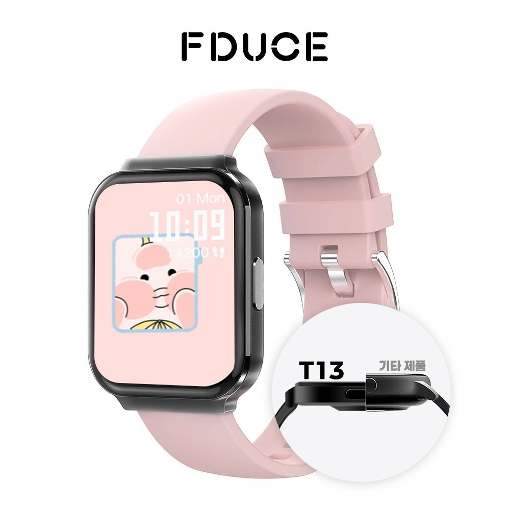 FDUCE T13 블루투스 스마트 워치 통화가능 웨어러블 1.75인치 t13 초슬림