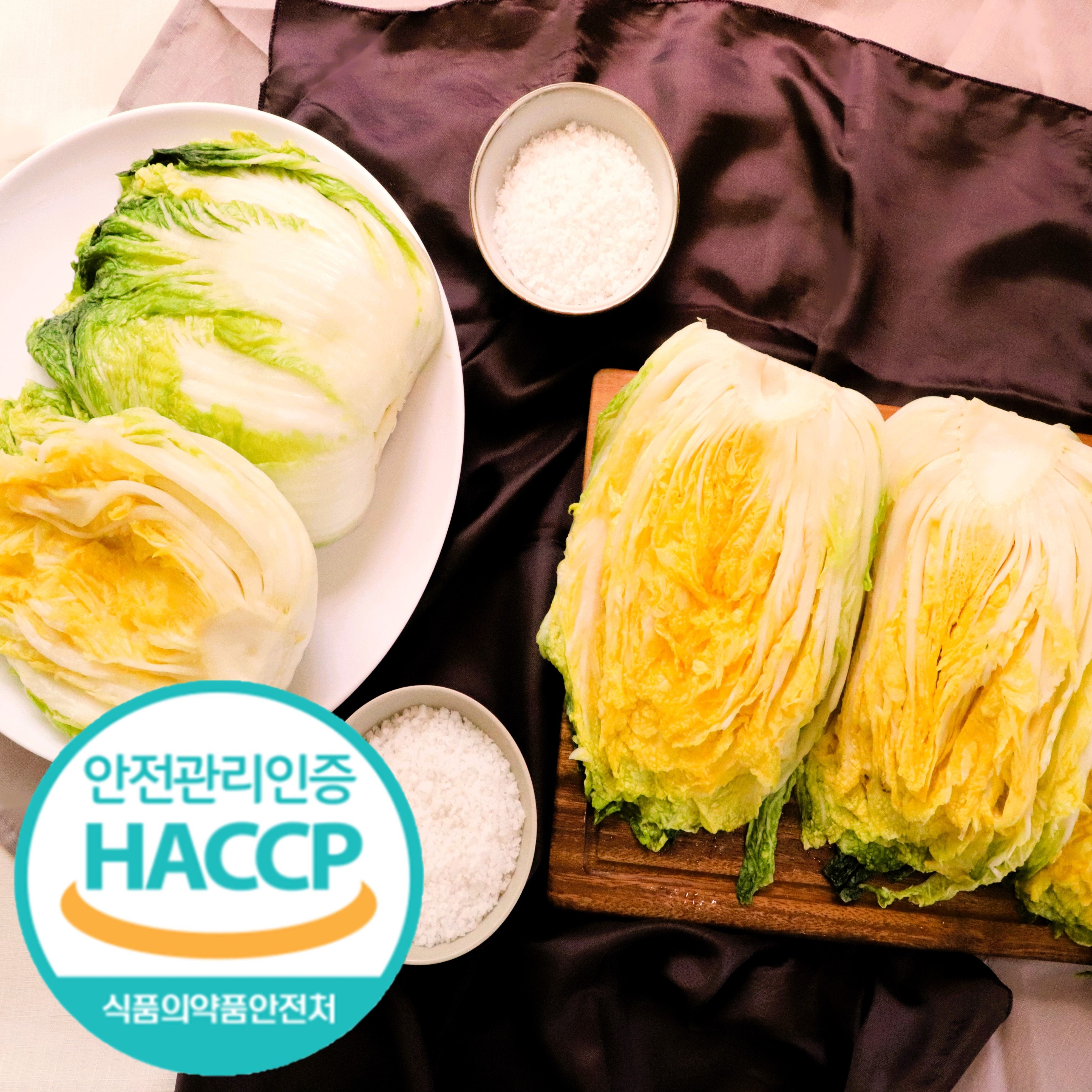 [화~토요일 배송] HACCP 청정 강원도 고랭지, 해남 프리미엄 절임배추 김채 20kg