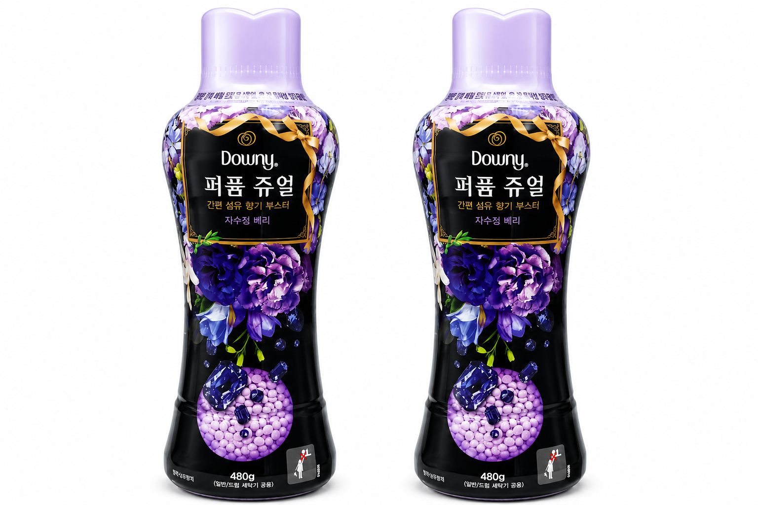 [온누리상품] 다우니 퍼퓸 쥬얼 자수정 베리 향기부스터 480g X 2개 하루커머스