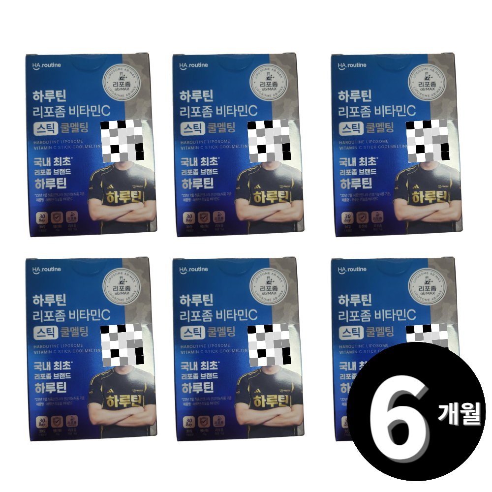 하루틴 리포좀 비타민C 스틱 쿨멜팅 30포, 6개