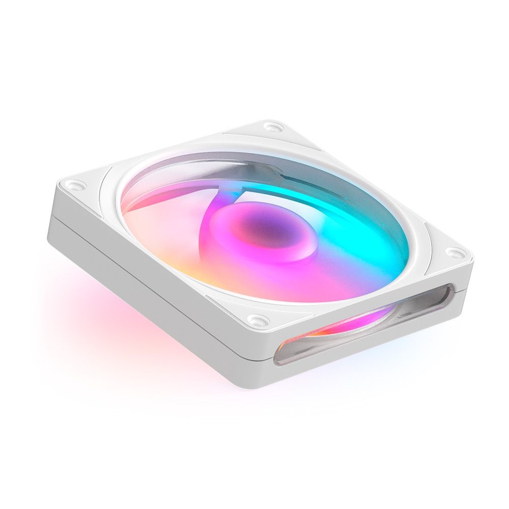 NZXT PC 시스템 쿨링팬 RGB LED 조명 저소음 화이트 120mm 1P