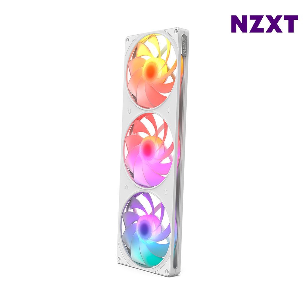 NZXT 화이트 RGB팬 리버스팬 일체형 교체용 컴퓨터 튜닝 1P