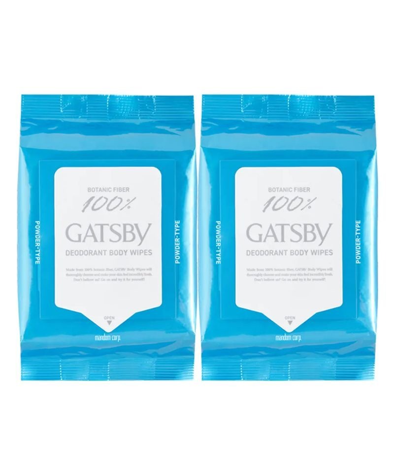 GATSBY 파우더 데오도란트 바디 샤워 페이퍼 쿨시트러스 대용량 30매 2개 4127266