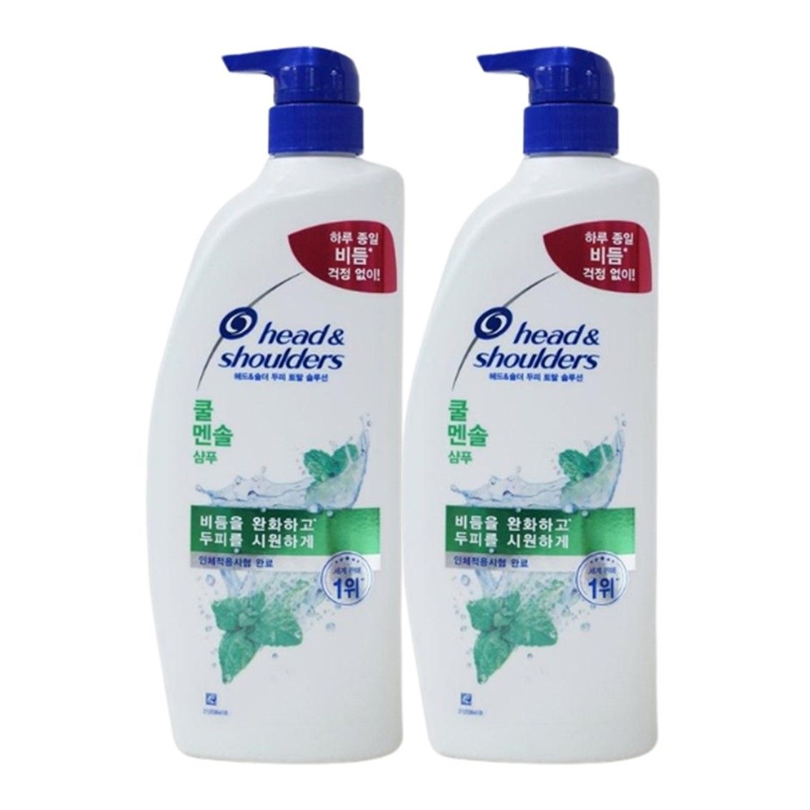 [온누리7%혜택]헤드앤숄더 쿨 멘솔향 샴푸 850ml 2개