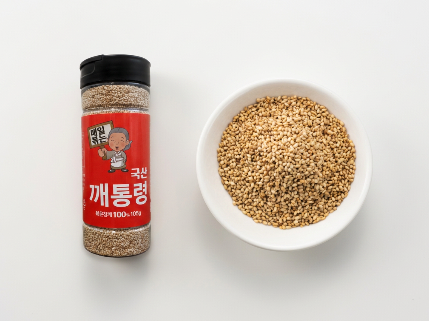 [주문 후 로스팅] 매일 볶는 깨통령 국내산 볶음참깨 100% [100g]/경북 예천