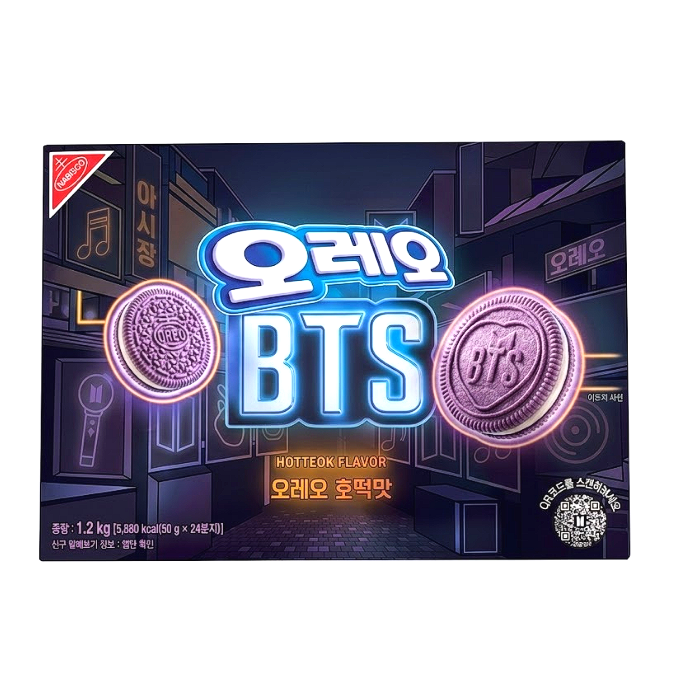오레오 BTS 흑설탕 호떡 한정판 과자 1.2kg 대용량 (1개)