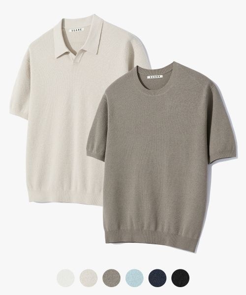 수아레 SUARE XXL 추가 데일리 쿨 하프 니트