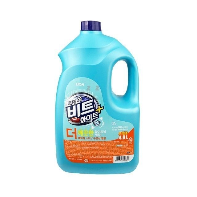 세탁세제 비트 화이트플러스 액체 4L 드럼기 전용 대용량 리필 의류 세척 빨래 표백