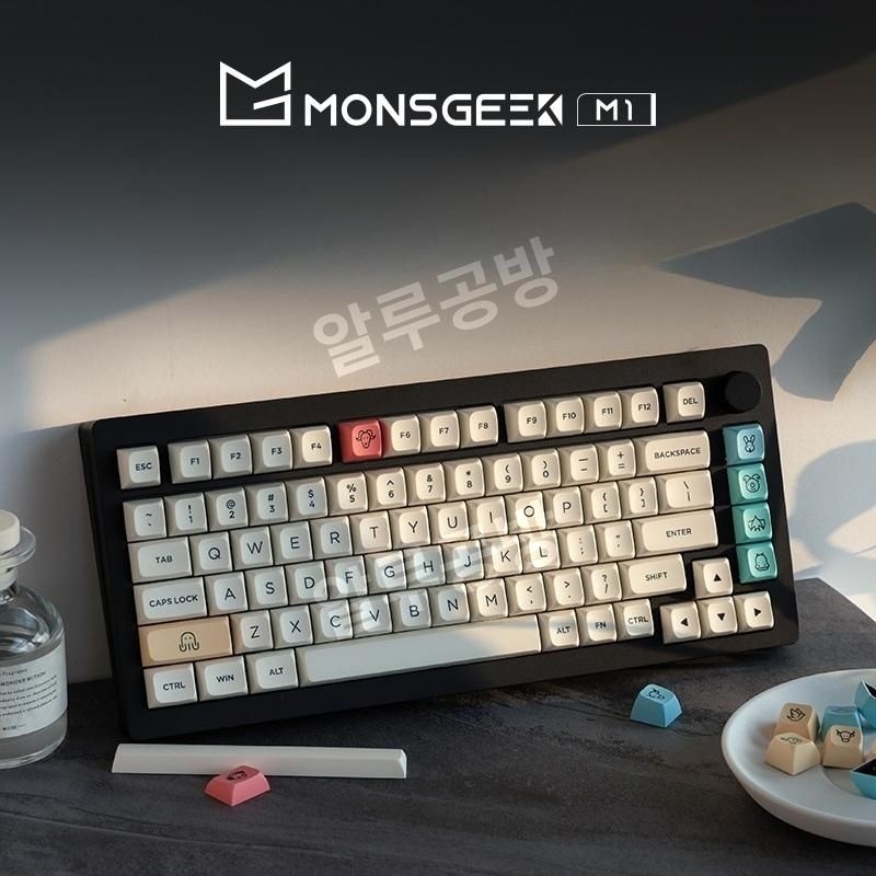 [해외] 몬스긱 M1 QMK 기계식 키보드 가스켓 핫스왑 RGB